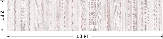 2x10 Runner Rug Machine Washable Non Slip Area Rug Distressed Neutral Moroccan Boho Rug Ultra Soft Floor Runners for Hallways for Entryway Laundry Room Kitchen, Pink