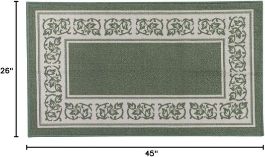 Floral Border Rug
