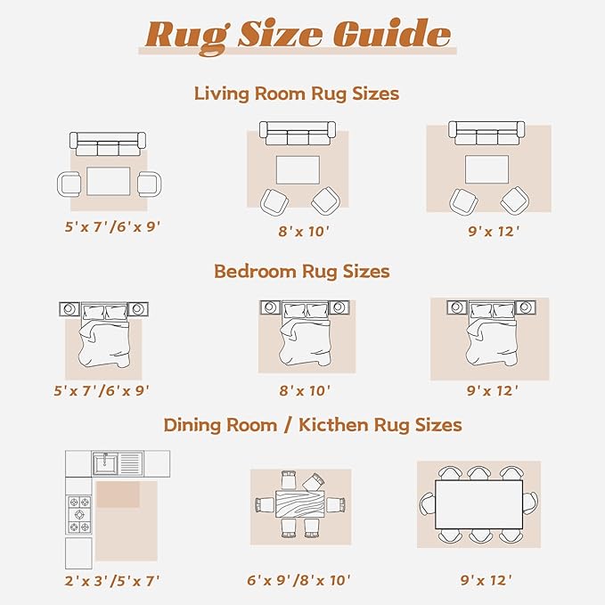 Area Rug 9x12 Washable Rug, Vintage Boho Medallion Rugs Non-Slip Soft Low Pile Large Distressed Rug Indoor Retro Carpet for Living Room Bedroom Dining Room Home Office (Tribal Medallion/Multi, 9'x12')