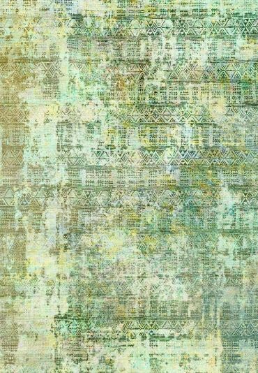 Kokia Abstract Area Rugs 9x12 Bedroom Washable Decor Low Pile Non-Slip Non-Shedding Indoor Green Carpet Foldable Stain Resistant Floor Mat Living Room Dining Room, Oslo Spring