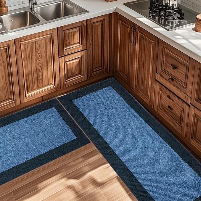 Machine Washable Throw Rug 24" x 36", Non Slip Kitchen Mat for Floor, Absorbent Entryway Rug for Kitchen, Bathroom, Door