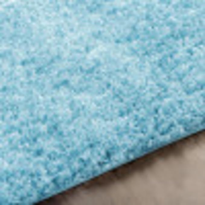 Artistic Weavers Solid Plush Blissful Shag Area Rug, 7'10" x 10', Pale Blue