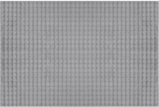 CAMILSON Modern Gray Non Slip Door Mat Rug 2x3 Ultra Soft High Pile Entryway Rugs Non Skid Rubber Backing Durable & Easy to Clean Carpet for Kitchen Bathroom Indoor Use (2 x 3 Gray)