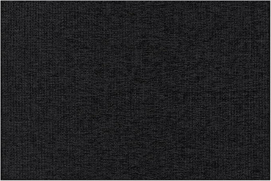 Beverly Rug Easy Jute Entry Rug 2x3 Solid Washable Durable Outdoor Indoor Area Rugs for Living Dining Room Patio Office Stain Resistant Non Shedding Casual Indoor Outside Carpet 2 x 3 Dark Gray