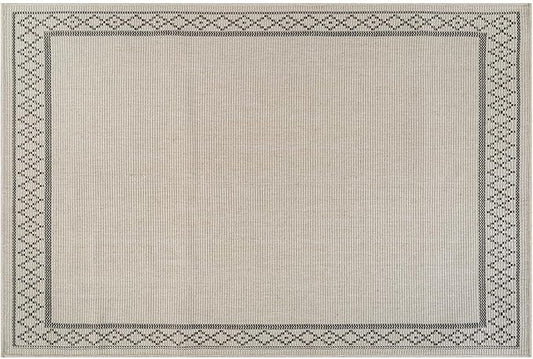 Easy Jute Rugs 2x3 Frame Bone Color Living Room Indoor Outdoor Door Mat for Patio and Kitchen Rug High Traffic Washable Easy to Clean Solid Boho Woven Design Carpet (2 x 3)