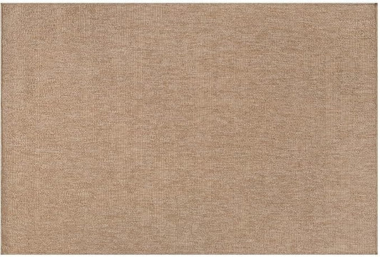 CAMILSON Easy Jute Rug 2x3, Indoor Outdoor Natural Color Fiber Area Rugs for Living Room and Kitchen Rug, Solid Boho Woven Design, Easy-Cleaning, Washable Outside Carpet Alfombras (2 x 3)