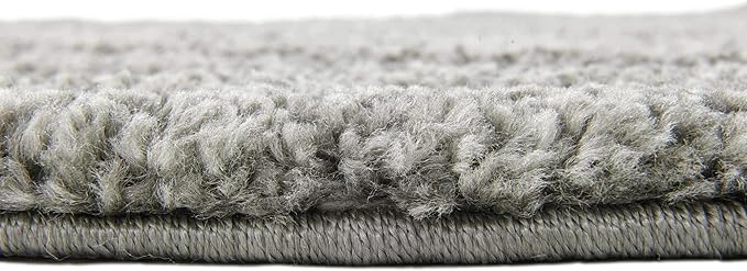 Unique Loom Solo Collection Area Rug - Calabasas (7' 10" Round, Gray)
