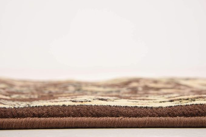 Unique Loom Sialk Hill Collection Area Rug - Washington (2' 2" x 8' 2" Runner Brown/Black)