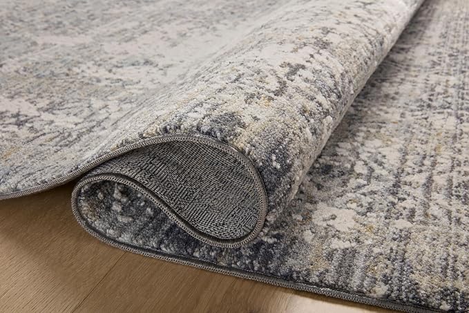 Loloi Amber Lewis Alie Collection ALE-04 Sky/Stone 7'-10'' x 10', .13'' Pile Height, Area Rug