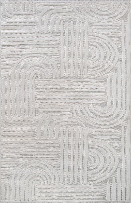 Modern Indoor Rug Orbit 4x6 Area Rugs for Living Room Luxury Kitchen Bedroom Durable Soft Geometric Durable Low and High Pile Stain Resistant Non Shedding Area Carpet 4x6