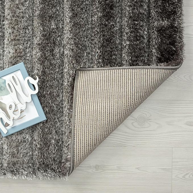 LUXE WEAVERS Lantanas Collection 7119 Grey 5x7 Modern Geometric Area Rug