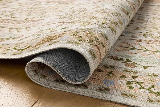 Loloi Rifle Paper Co. Canopy Collection CNP-01 Cream 8'-6" x 11'-6" Area Rug