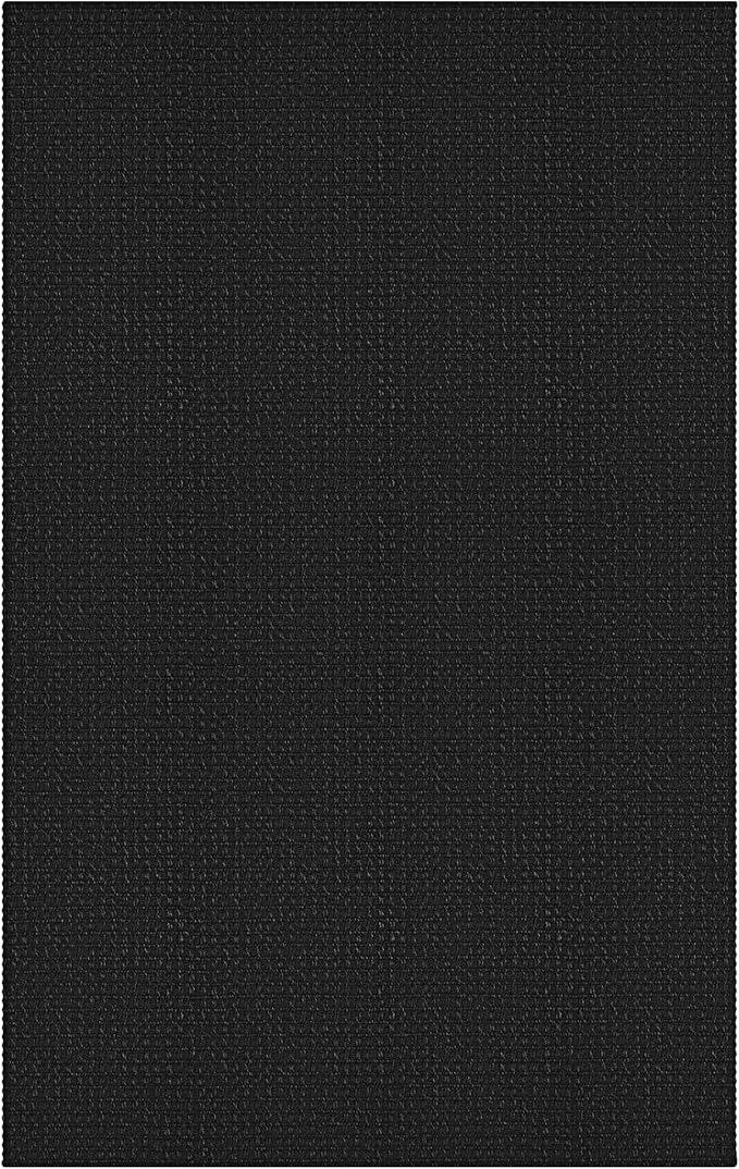 Small Braided Rugs 2x3 Ft Area Rugs for Entryway Boho Washable Rug Non Slip Rubber Backed Throw Rugs Cotton Woven Door Mat Indoor Entrance Front Door Rugs for Foyer Kitchen, Black/Grey
