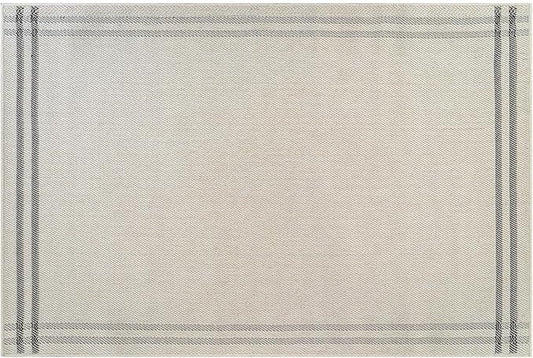 Easy Jute Rugs 2x3 Bordered Bone Color Living Room Indoor Outdoor Door Mat for Patio and Kitchen Rug High Traffic Washable Easy to Clean Solid Boho Woven Design Outside Carpet (2 x 3)