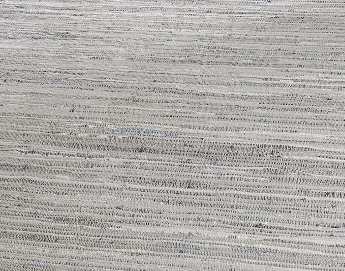 SAFAVIEH Rag Rug Collection Accent Rug - 3' x 5', Grey, Handmade Boho Stripe Cotton, Ideal for High Traffic Areas in Entryway, Living Room, Bedroom (RAR121A)