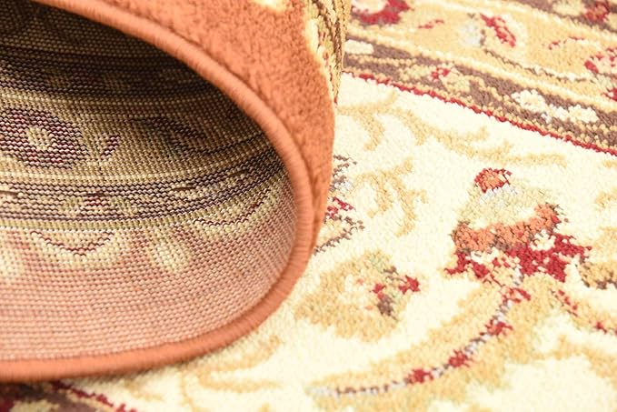 Unique Loom Voyage Collection Traditional Oriental Classic Intricate Design Area Rug (10' 0 x 13' 0 Rectangular, Terracotta/Ivory)