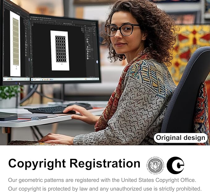 ONASAR Area Rugs for Bedroom Living Room, Fluffy 4x6 Black and White Rug, Geometric Washable Shaggy Plush Bedside Indoor Floor Carpet for Nursery Kids Teens Girls Boys Dorm Home Office Decor