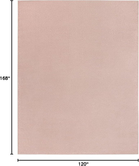 Nourison Home Nourison Essentials Pink 10' x 14' Area Rug - Easy Clean, Non Shedding, Bed Room, Living Room, Dining Room, Kitchen (10' x 14')