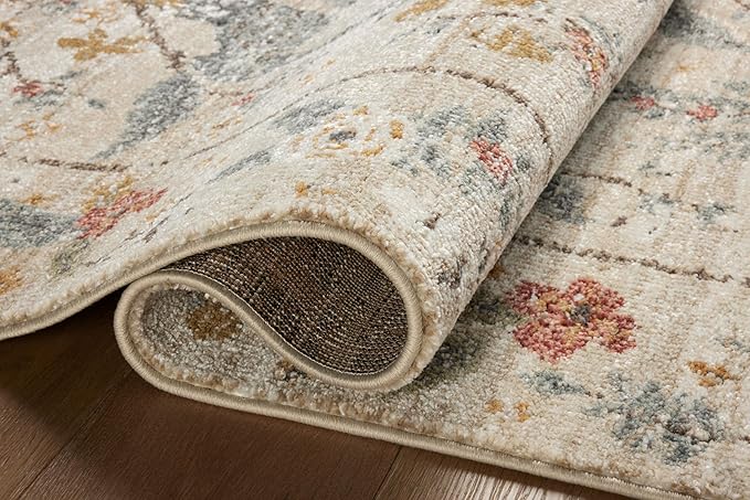 Loloi Rifle Paper Co. Laurel Collection LAU-05 Ivory 2'-8" x 8' Runner Rug