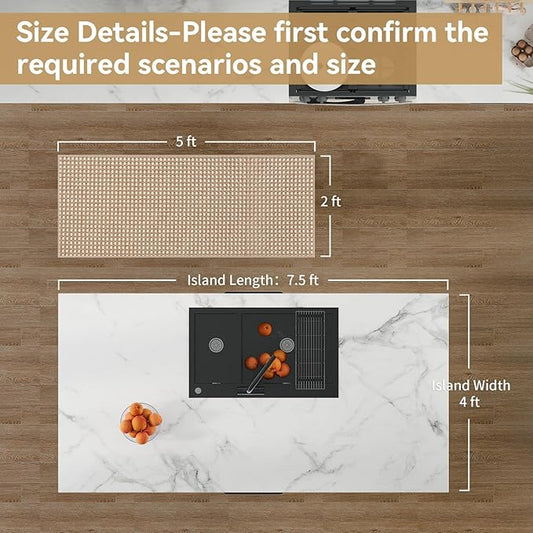 Boho 2x5 ft Hallway Runners Rug Woven Washable Long Kitchen Runner Mat Rugs Non Slip, Soft Entryway Laundry Hall Runner Floor Carpet for Indoor Backdoor Bedroom Kitchen Living Room, Brown
