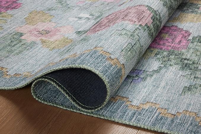 Loloi Rifle Paper Co. Rosa Collection RSA-02 Sky 2'-3" x 3'-9" Accent Rug