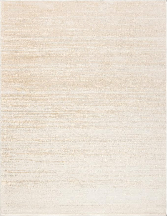 SAFAVIEH Area Rug 11x15 - Adirondack Collection - Large - Champagne & Cream, Modern Ombre Design, Non Shedding & Easy to Clean, Ideal for Living Room, Bedroom, Office, Dining Space (ADR113W)