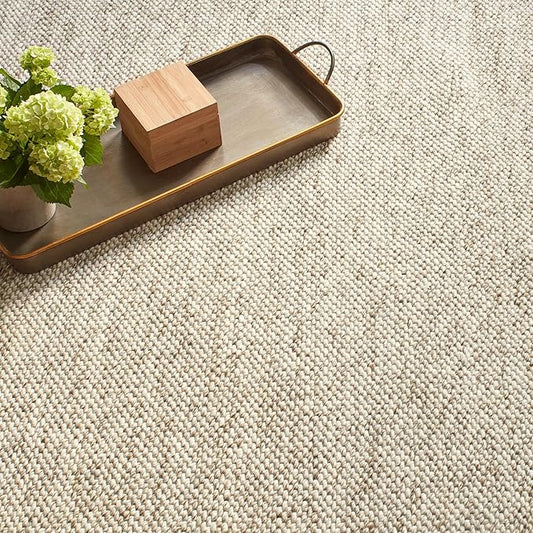 Dash & Albert Loggia Natural Handwoven Wool Rug, 3 X 5 Feet, Natural Solid Pattern - Premium Luxury Hotel Quality Soft Breathable Hypoallergenic Machine Washable Easy Care All Season Comfortable
