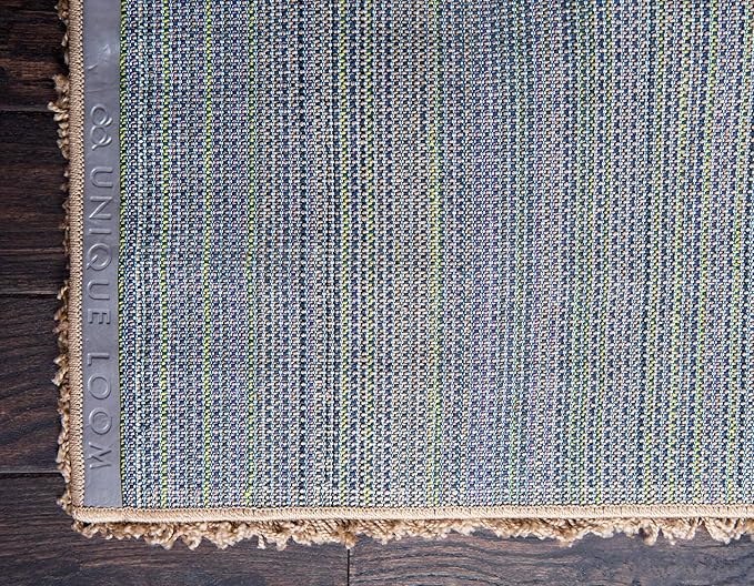 Unique Loom Solid Shag Collection Area Rug (8' x 11' Rectangle, Sandy Brown)