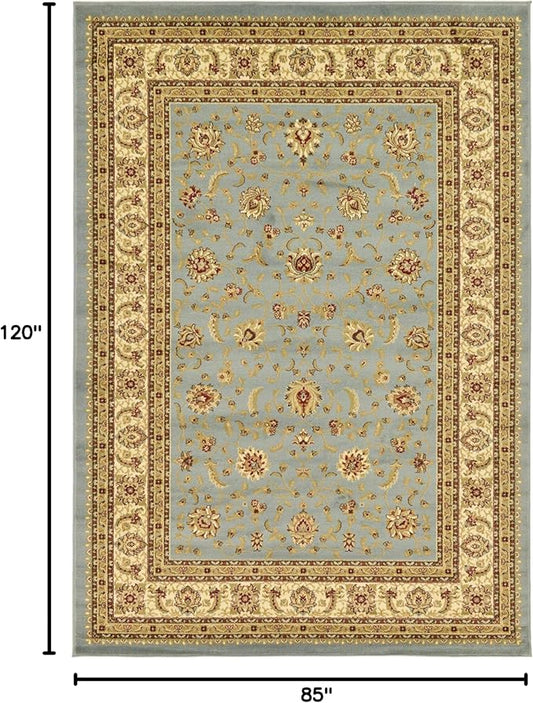Unique Loom Voyage Collection Traditional Oriental Classic Intricate Design Area Rug (7' 0 x 10' 0 Rectangular, Light Blue/Gold)