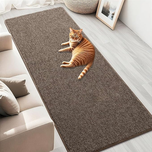 HQAYW 2x6 Soft Runner Rug for Hallways, Thickened Memory Foam Small Throw Bedside Rugs for Bedroom Living Room, Indoor Low Pile Washable Non Slip Carpet for Teens Kids Nursery Dorm Decor, Brown
