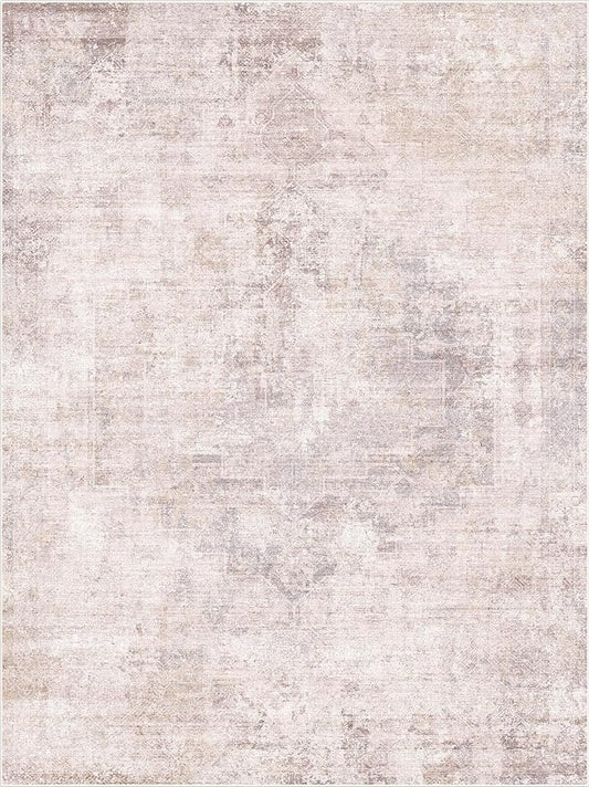 Modern Pink Abstract Area Rugs 9x12 for Living Room, Large Rug for Dining Room Under Table - Farmhouse Bedroom Rug Under Bed, Ultra Soft Washable Non Slip with Rubber Backing & Stain Resistant