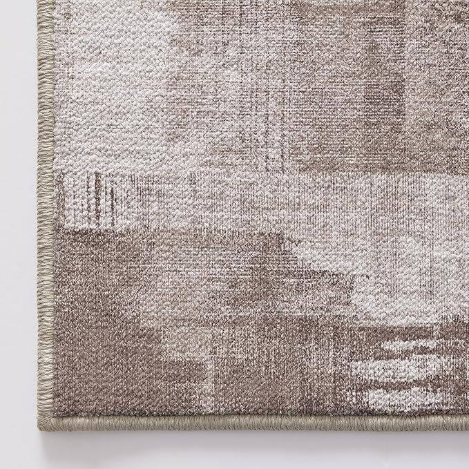 LUMI 5x8 Washable Area Rug for Living Room, Ultra Soft Modern Abstract Rugs Non Slip with Rubber Backing, Low Profile, High Traffic, Stain Resistant Carpets, Ideal for Bedroom, Dining Room, Indoor