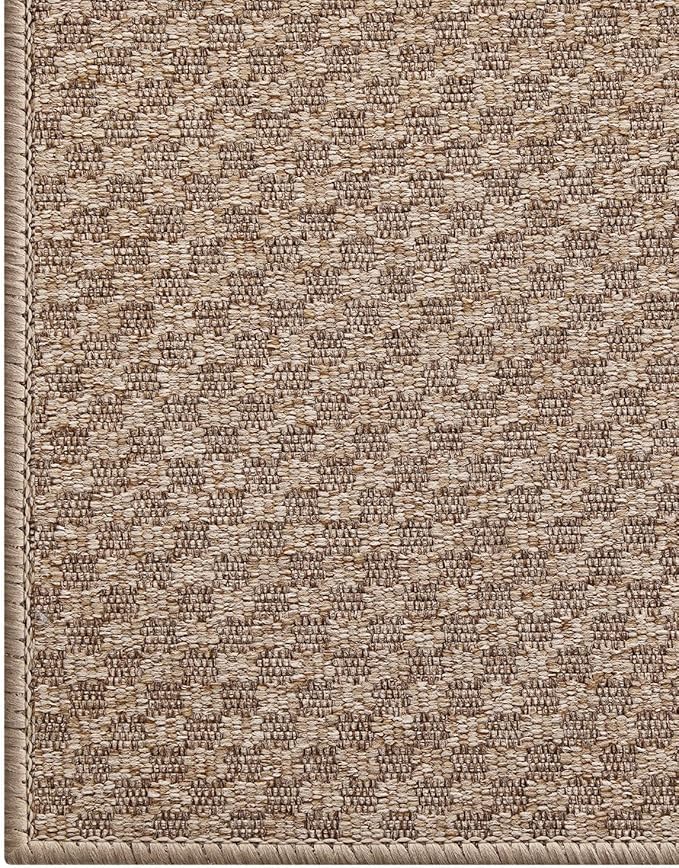Color&Geometry Large Front Door Mat Indoor Entrance Non Slip Rubber Backed, 36"x56" Indoor Door Mats for Entryway, Dirt Trapper Double Doormat, Washable Front Door Rugs, Khaki (Rolled-up NO Creases)