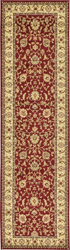 Unique Loom Voyage Collection Traditional Oriental Classic Intricate Design Area Rug (2' 7 x 10' 0 Runner, Red/Gold)