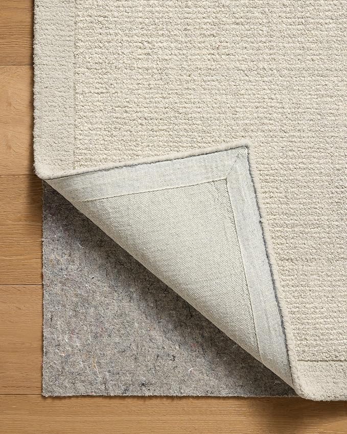 Loloi Magnolia Home by Joanna Gaines Henley Collection HNY-01 Ivory/Silver 2'-6" x 7'-6" Runner Rug