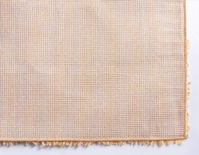 Unique Loom Davos Shag Collection Area Rug - Solid (2' 7" x 10' Runner, Sun Yellow)