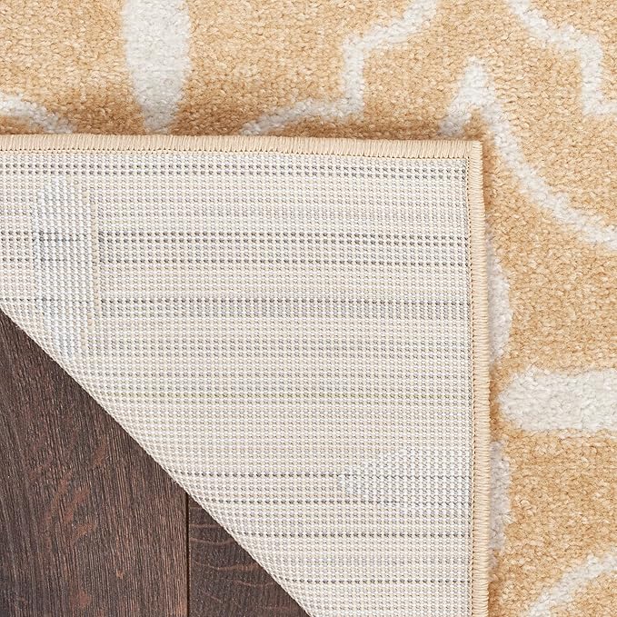 Nourison Home Nourison Essentials Beige Ivory 4' x 6' Area Rug - Easy Clean, Non Shedding, Bed Room, Living Room, Dining Room, Kitchen (4' x 6')