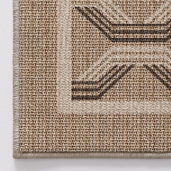 LUMI 4x6 Washable Area Rug for Living Room, Ultra Soft Modern Abstract Rugs Non Slip with Rubber Backing, Low Profile, High Traffic, Stain Resistant Carpets, Ideal for Bedroom, Dining Room, Indoor