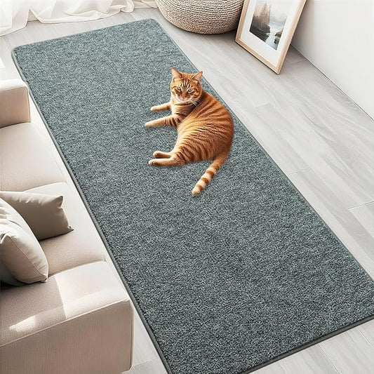 HQAYW 2x6 Soft Runner Rug for Hallways, Thickened Memory Foam Small Throw Bedside Rugs for Bedroom Living Room, Low Pile Washable Non Slip Carpet for Teens Kids Nursery Dorm Decor, Grey Green