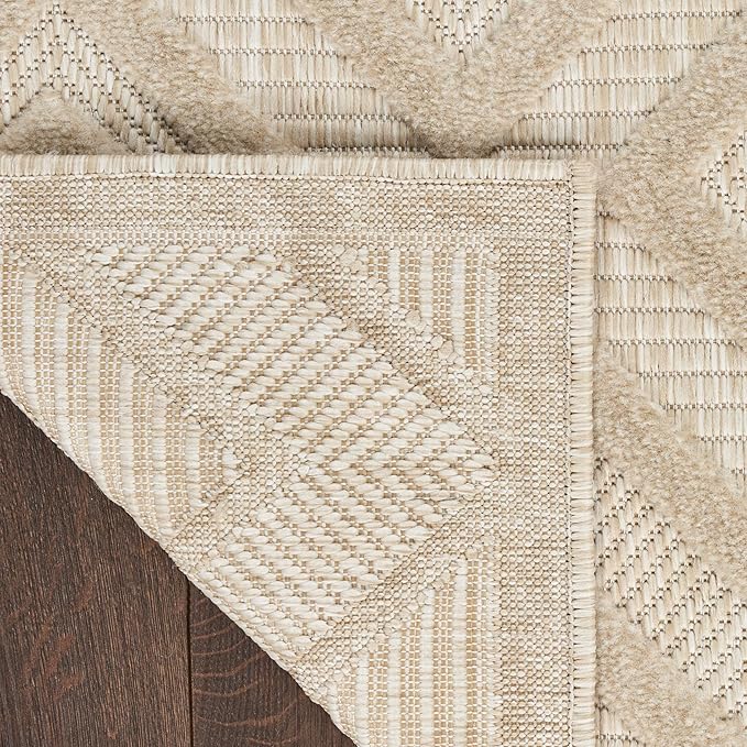 Nourison Home Versatile Cream 2' x 4' Area Rug - Easy Clean, Non Shedding, Bed Room, Living Room, Dining Room, Kitchen (2' x 4')