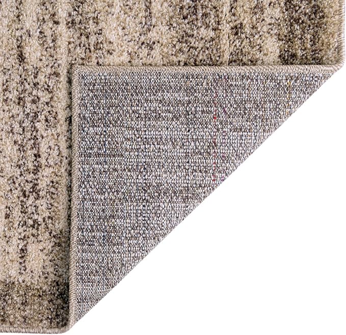 Rugs.com Angelica Collection Rug – 3' x 5' Beige Medium Rug Perfect for Entryways, Kitchens, Breakfast Nooks, Accent Pieces