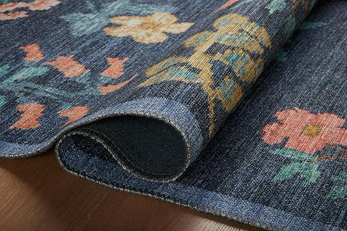 Loloi Rifle Paper Co. Rosa Collection RSA-03 Navy 8'-4" x 11'-6" Area Rug