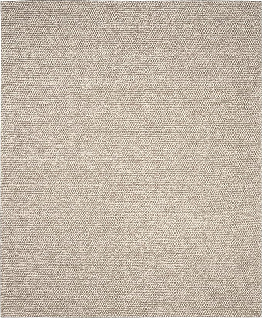 SAFAVIEH Area Rug 11x15 - Natura Collection - Large - Beige, Handmade Wool Blend, Textured Design, Ideal for Living Room, Bedroom, Dining Space (NAT620B)