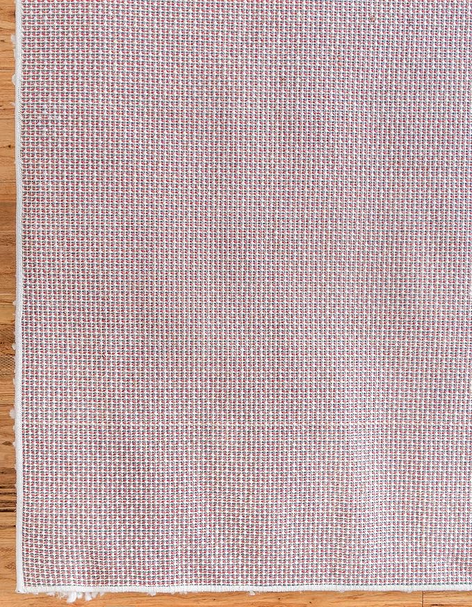 Unique Loom Davos Shag Collection Area Rug - Solid (6' 1" x 9' Rectangle, White/ Ivory)