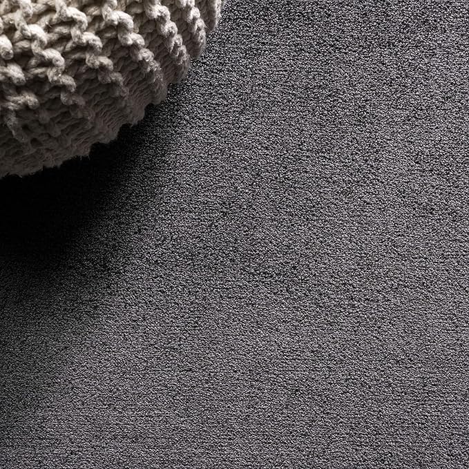 JONATHAN Y Haze Solid Low-Pile Black Indoor Area Rug 3x5, Coastal,Bohemian,Minimalist,Classic, Easy-Cleaning for Living Room,Bedroom,Kitchen,Pet Friendly,Non-Shedding (SEU100I-3)
