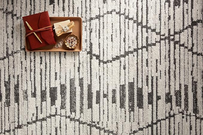 Loloi Kamala Collection KAM-02 Charcoal/Dove 9'-2" x 13' Area Rug