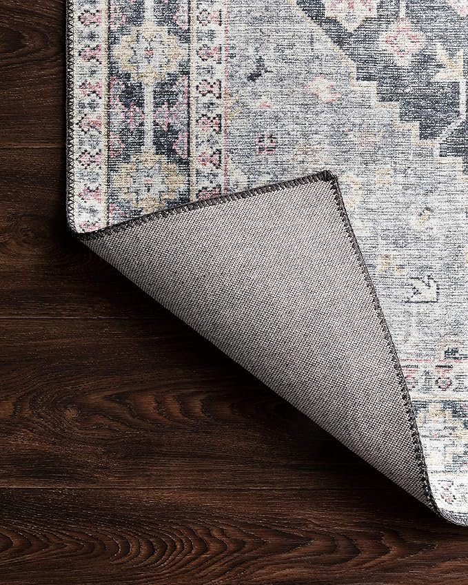 Loloi II Skye Collection SKY-02 Charcoal/Multi 7'-6" x 9'-6" Area Rug