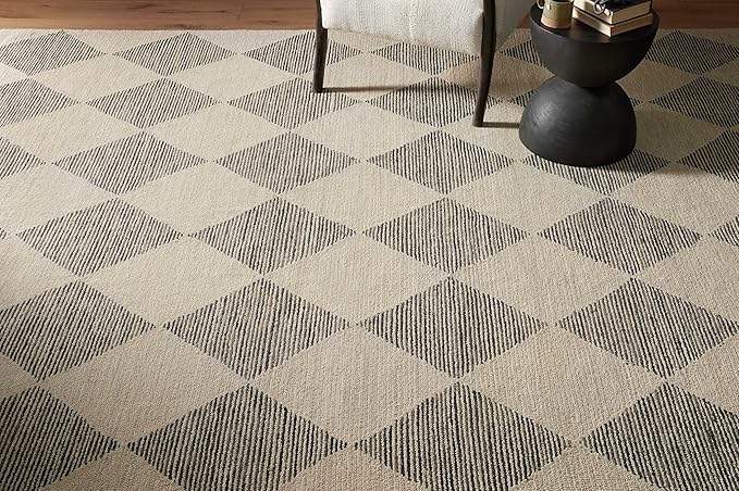 Loloi Chris Loves Julia Francis Collection FRA-01 Beige/Charcoal 8'-6" x 12' Area Rug