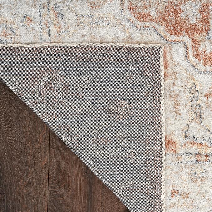 Nourison Home Astra Machine Washable Gold Multicolor 6'7" x 9' Area Rug - Easy Clean, Non Shedding, Bed Room, Living Room, Dining Room, Kitchen (7' x 9')