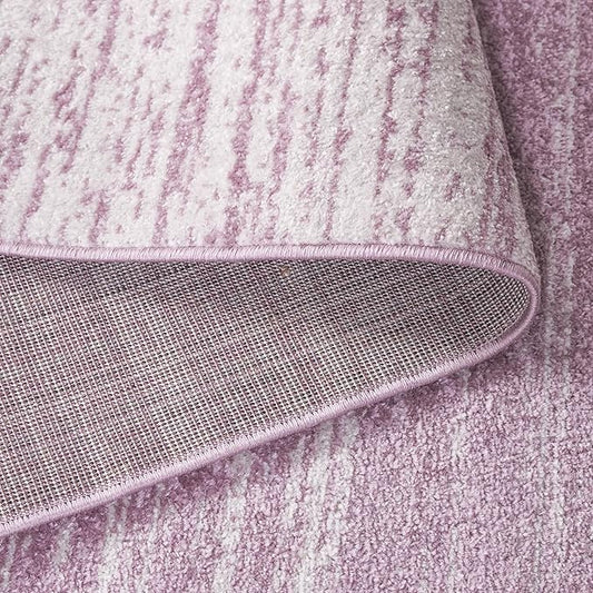SAFAVIEH Adirondack Collection Area Rug - 4' Square, Cream & Purple, Modern Ombre Design, Non Shedding & Easy to Clean, Ideal for Living Room, Bedroom, Office, Dining Space (ADR113L)